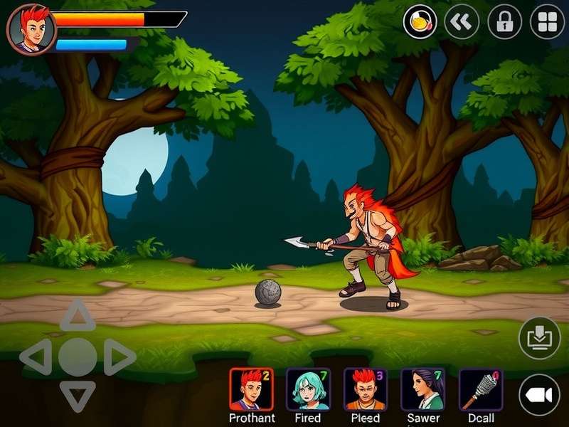 Blazing Hyena Laughter gameplay screenshot showing character and environment